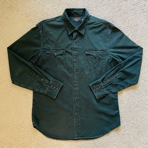 RRL RALPH LAUREN Black Western shirt